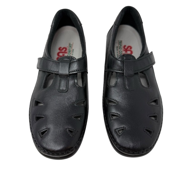 SAS Roamer Women’s Size 6.5 M Work Comfort Shoes Black Leather New - Picture 2 of 8